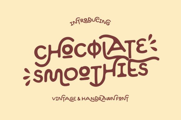 Chocolate Smoothies: Blending Vintage Charm with Modern Design