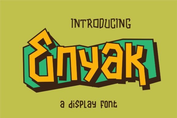 Enyak: A Playful Font for Creative Projects
