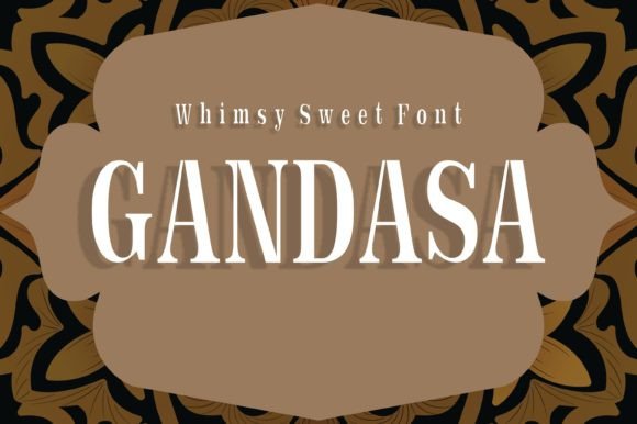 Gandasa: Elevating Your Design Projects with a Bold Display Font