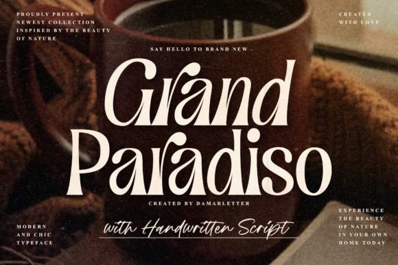 Grand Paradiso Duo: Elevating Brand Identity with Elegant Display Typography