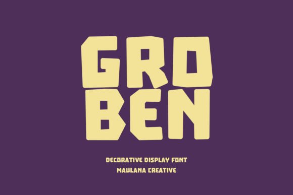Groben: Bold Modern Display Font for Impact