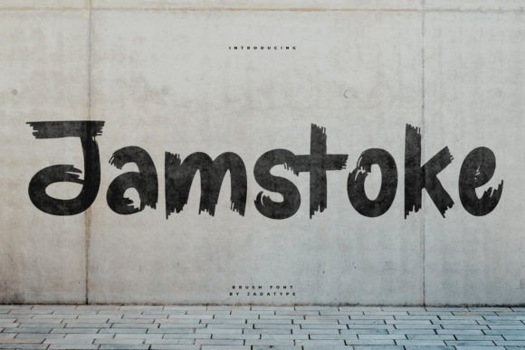 Jamstoke: A Fresh Brush Display Font