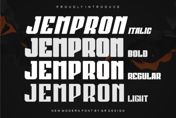 Jempron: A Bold Display Font for High-Impact Visual Communication
