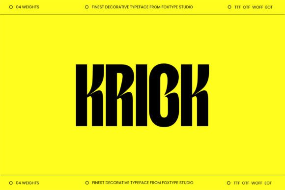 Krick: Modern Elegance for Bold Branding
