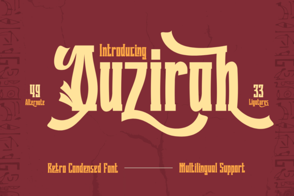 Quzirah: Integrating Retro Condensed Typography into Modern Design Workflows