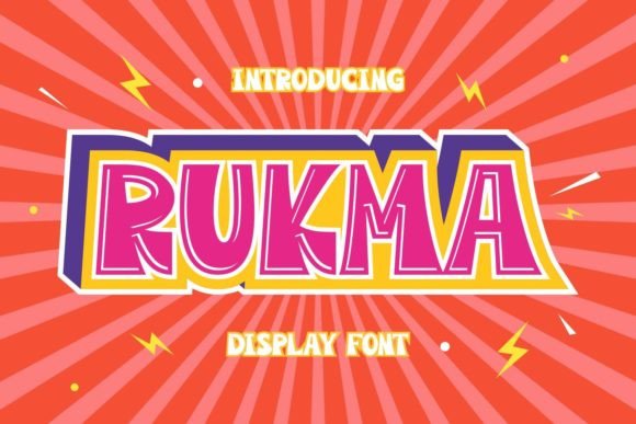 Rukma: The Bold Display Font for Impactful Design