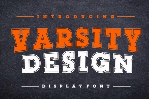 Varsity Design: The Bold Display Font for Modern Holiday Branding