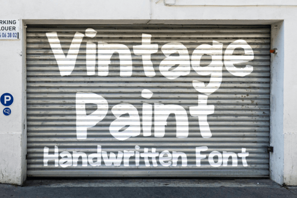 Vintage Paint: Elevating Design with Bold, Handcrafted Typography